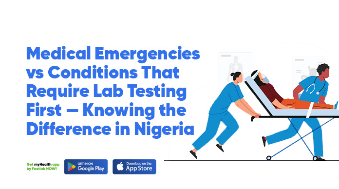 Medical Emergencies vs Conditions that require Lab Testing.